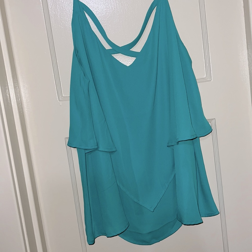 Torrid chiffon blouse size 2